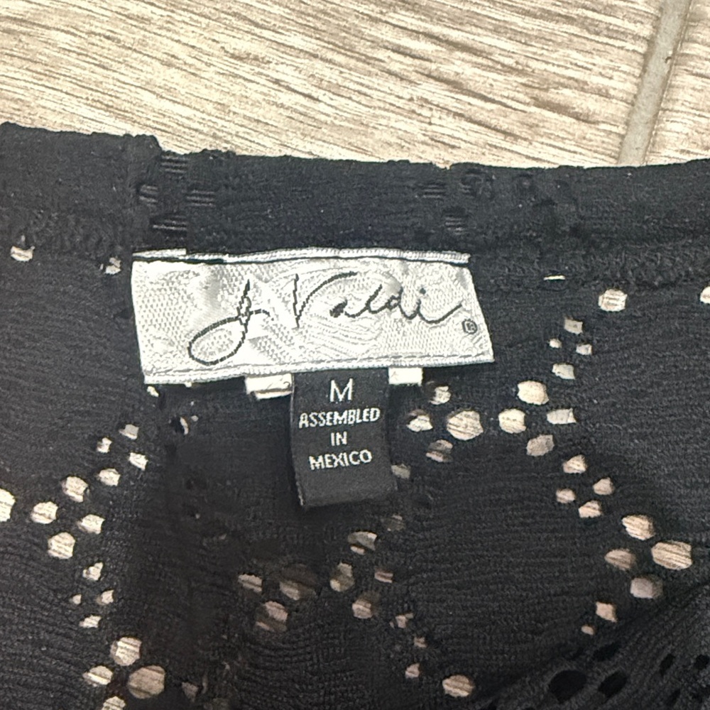 J Valdi Women’s Black Coverup Skirt Size M - Picture 3 of 6